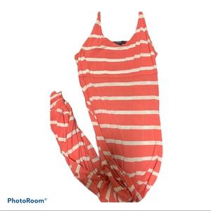 Forever 21 Coral Stripe Maxi dress